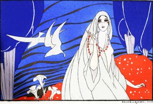 Arabian Nights (pochoir print) alkotó: Umberto Brunelleschi