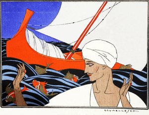 Zarándokok éneke (stencillenyomat) alkotó: Umberto Brunelleschi