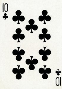 10 klub a Goodall & Son Ltd. kártyapaklijából, 1940 alkotó: Unbekannt