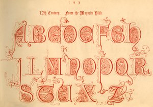 12. Század. A Mazarin Bibliából, 1862 alkotó: Unbekannt