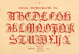 16. század. Albert Durers imakönyv. Nagy, 1862 alkotó: Unbekannt
