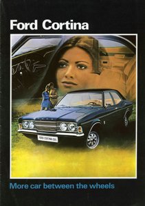 1972 Ford Cortina Mk3 értékesítési prospektus borítója. alkotó: Unbekannt