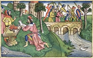2Kir 16:9-16: Damaszkusz népe fogságba esik alkotó: Unbekannt