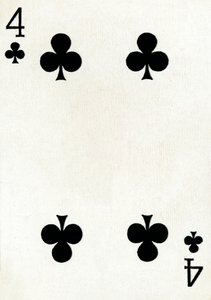 4 klub a Goodall & Son Ltd. kártyapaklijából, 1940 alkotó: Unbekannt