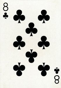 8 klub a Goodall & Son Ltd. kártyapaklijából, 1940 alkotó: Unbekannt