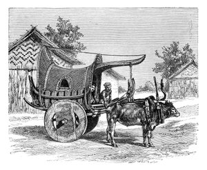 Burmai kocsi, Burma, Mianmar, 1895 alkotó: Unbekannt