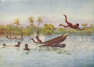 Vízilóvadászat Közép-Afrikában, 1924 alkotó: Unbekannt