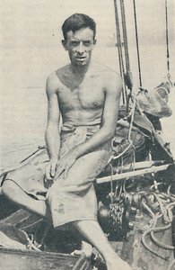 Egy modern Ulysses. Gerbault a Fidzsi-szigeteken lévő Suvában készült, 1936-ban alkotó: Unbekannt