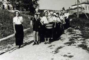 Pioneers egység az All-Union Young Pioneer Camp Artek-ben, Gurzuf, Krím, Szovjetunió, 1930-as évek alkotó: Unbekannt