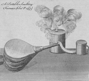 Hordozható olvasztó kemence, 1761. alkotó: Unbekannt