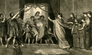 Római esküvő. - A menyasszonyok hazatérése, 1881. alkotó: Unbekannt