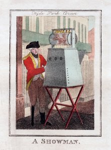 Showman, Hyde Park Corner, London, 1805 alkotó: Unbekannt
