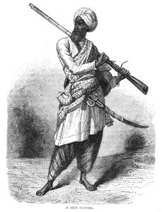 Egy szikh katona, 1880 alkotó: Unbekannt
