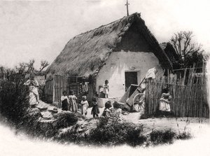 Egy dél-amerikai kunyhó, 1900-as évek alkotó: Unbekannt