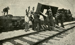 Egy különleges áruvonat viszi a sínekre, 1901. alkotó: Unbekannt