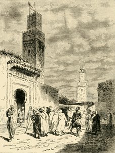 Egy utca Fezben, 1890. alkotó: Unbekannt