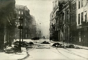 Egy utca Lille-ben, 1919. alkotó: Unbekannt
