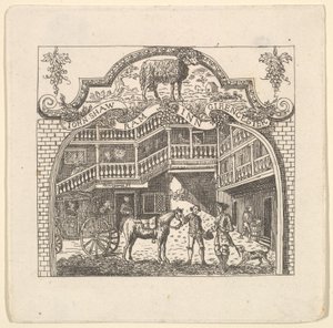 Egy kocsmakártya John Shaw számára, 1790-es évek. alkotó: Unbekannt