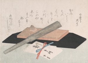 Egy fenőkő borotvával és egy boríték ajándéknak, 1811. alkotó: Unbekannt