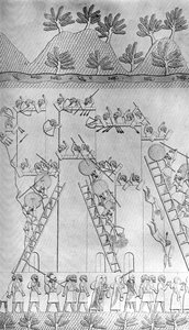 Az asszírok által elfoglalt város, 1853, 1900-1920 alkotó: Unbekannt