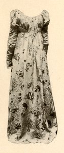 Madame Chevalier által viselt, sima, üvegezett chintz ruha, 1795, 1937. alkotó: Unbekannt