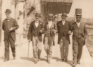 Egy csoport úriember sétál, 1937 alkotó: Unbekannt