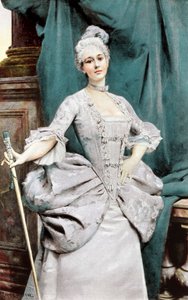 XV. Lajos korabeli rangú hölgy, 1889 alkotó: Unbekannt
