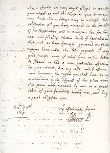 Oliver Cromwell levele Mazarin bíboroshoz 1657. december 4-én, 1899. alkotó: Unbekannt