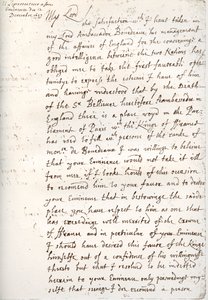 Oliver Cromwell levele Mazarin bíboroshoz 1657. december 4-én, 1899. alkotó: Unbekannt