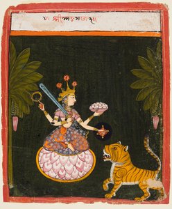 Egy oldal egy Devi sorozatból, c. 1660. alkotó: Unbekannt