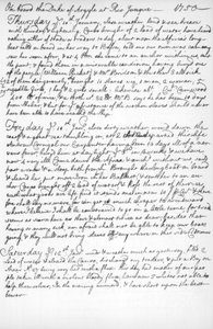 Egy oldal John Newton folyóiratából, 1750-1754, 1965 alkotó: Unbekannt