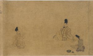 Versszerző verseny különböző kézművesek között, Nanbokucho korszak, 1333-1392. alkotó: Unbekannt