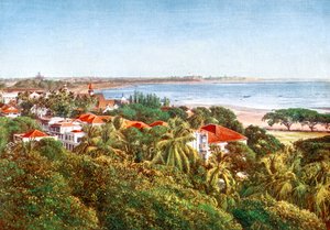 Kilátás a gerincről, Bombay, India, 20. század elején alkotó: Unbekannt