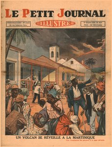 Martinique-on kitör egy vulkán, 1929. alkotó: Unbekannt