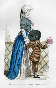 Egy fiatal hölgy és egy fiú, 18. század 1882-1884 alkotó: Unbekannt