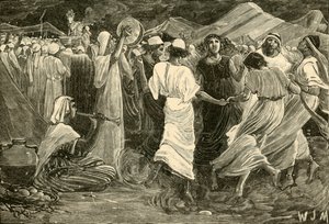Áron és a borjút imádó izraeliták, 1890. alkotó: Unbekannt