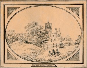 Abbey Church, St. Albans, 1782 alkotó: Unbekannt