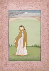 Abhisarika Nayika, a szeretőjére vágyó hősnő, kb. 1790-1800. alkotó: Unbekannt