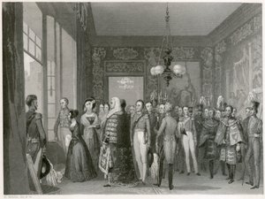 Viktória királynő csatlakozása, Szent Jakab-palota, Westminster, London, 1837 alkotó: Unbekannt