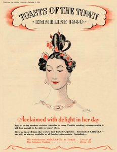Elragadtatással elismert napján, Toasts of the Town – Emmeline 1840, 1940 alkotó: Unbekannt