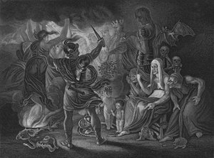 IV. felvonás i. jelenet a Macbethből, 19. század alkotó: Unbekannt