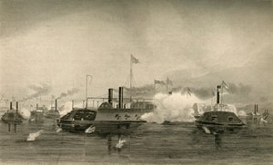 A Gunboats akciója Memphisben, 1878. alkotó: Unbekannt