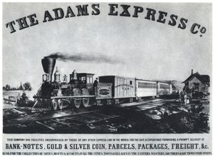 Adams Express Company hirdetése, 1860-as évek 1954 alkotó: Unbekannt