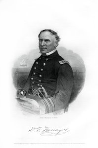David Farragut admirális, az amerikai haditengerészet tisztje az amerikai polgárháborúban, 1862-1867 alkotó: Unbekannt