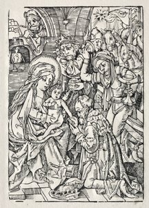 Királyimádás, c. 1500. alkotó: Unbekannt