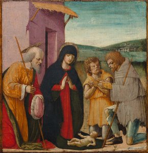 Pásztorok imádása, c. 1480-1500. alkotó: Unbekannt