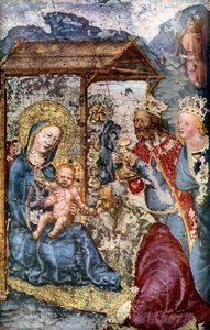 A Háromkirályok imádása, c1360 1955 alkotó: Unbekannt