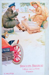 A keksz Brateau hirdetése, 1900-as évek alkotó: Unbekannt