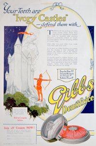 A Gibbs Solid Dentifrice hirdetése, 1922 alkotó: Unbekannt