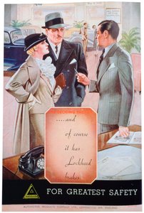 Lockheed autófékek hirdetése a Leamington Spa Automotive Products által, 1937 alkotó: Unbekannt